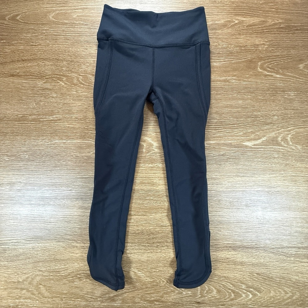 Free People Movement Leggings Women's XS Black High Rise Cropped Activewear Yoga